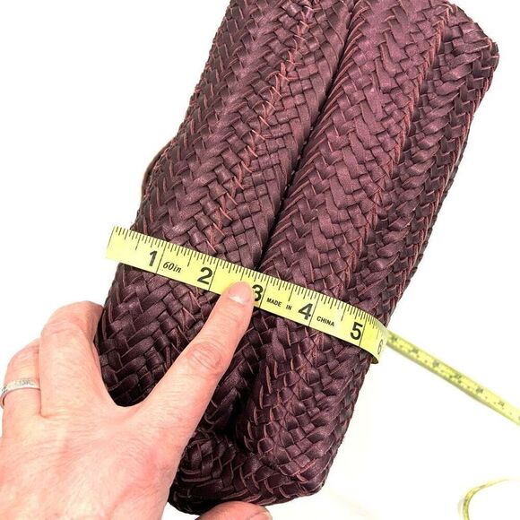 New✨ HANDCRAFTED Woven Leather Tote Bag - Picture 10 of 11